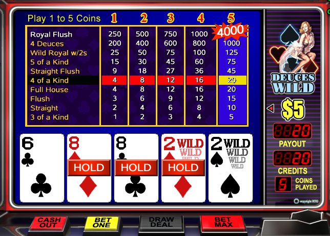 Deuces Wild - $10 No Deposit Casino Bonus